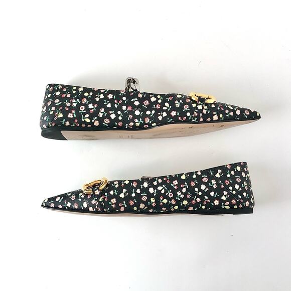 Gucci x Liberty Floral Horsebit Maryjane Pointed Toe Ballet Flats 36.5 - Picture 5 of 8